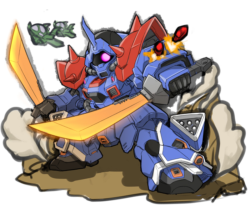 dopp and efreet custom (gundam and 2 more) drawn by kubotami