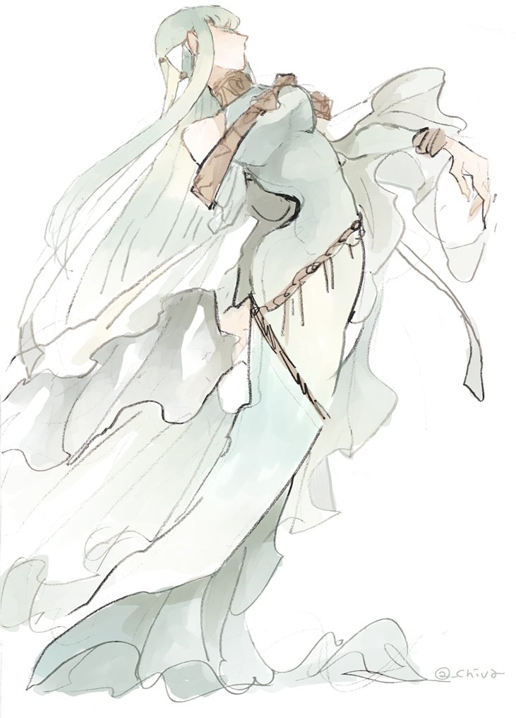 ninian (fire emblem and 1 more) drawn by chiva_(wonderworldwood)