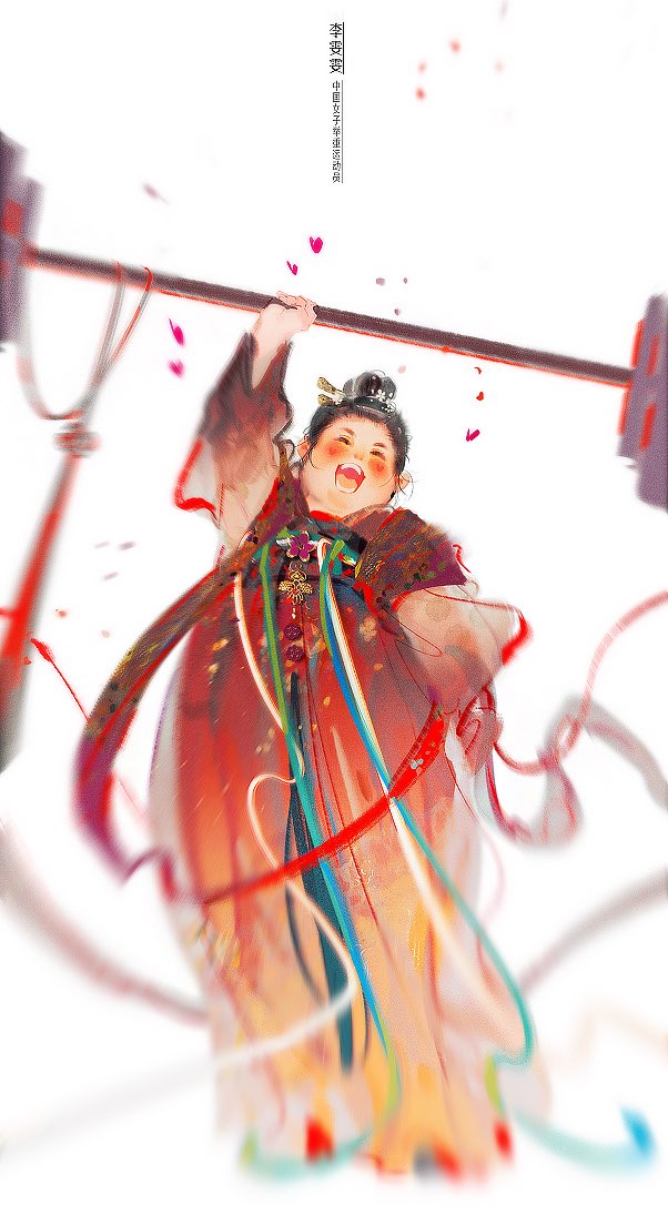 li wenwen (real life and 2 more) drawn by mian_lang