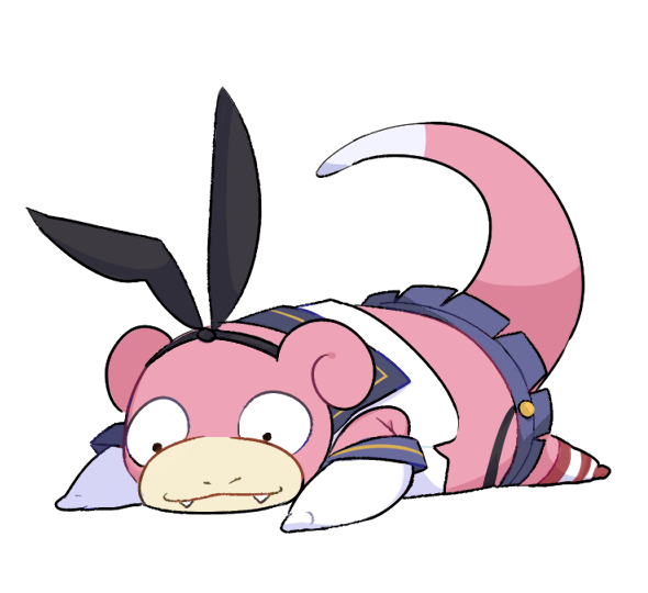 shimakaze and slowpoke (kantai collection and 1 more) drawn by drawfag