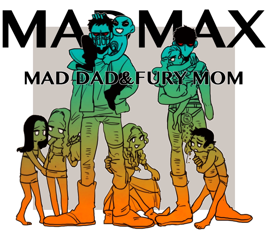 max rockatansky, imperator furiosa, nux, capable, cheedo the fragile, and 3 more (mad max and 1 more) drawn by ryokutya1107