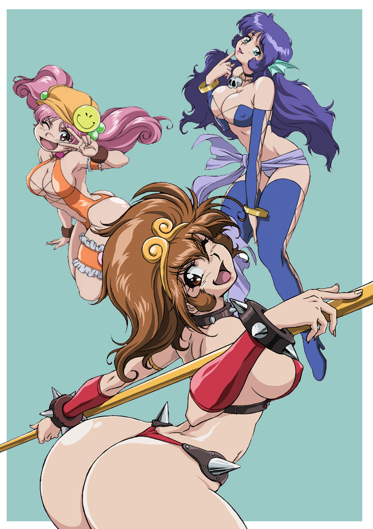 sun wukong, hanao usagi, moriyama izumi, and arisugawa mayuko (journey to the west and 1 more) drawn by uchida_yorihisa