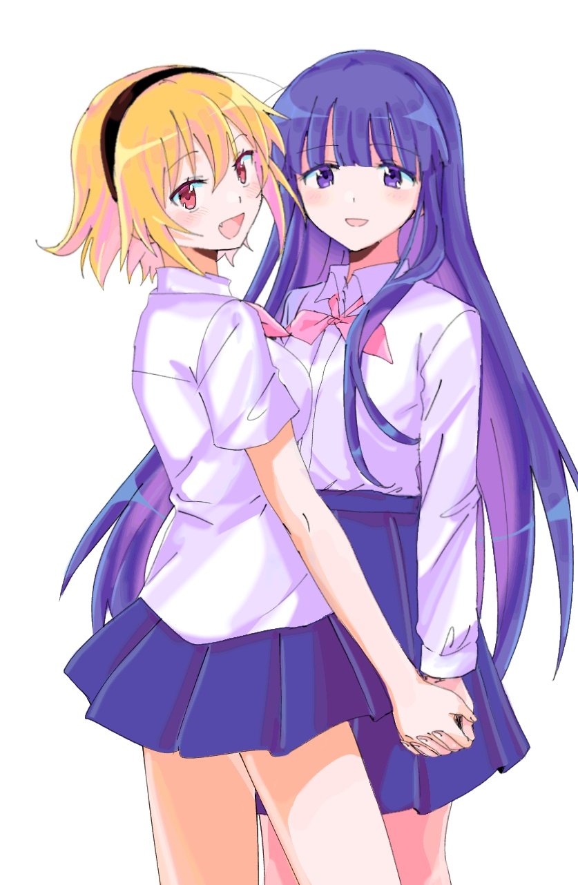 furude rika and houjou satoko (higurashi no naku koro ni and 1 more) drawn by sierit