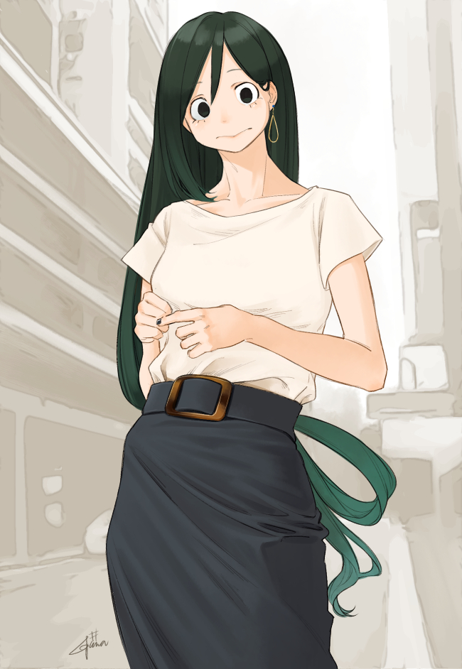 asui tsuyu (boku no hero academia) drawn by igawa333