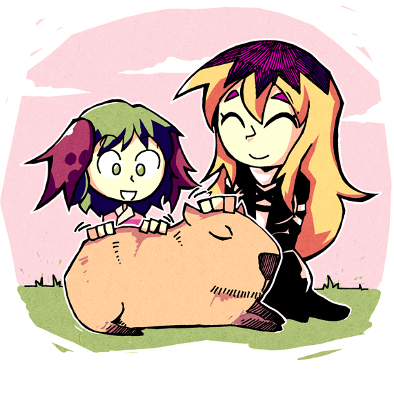 hijiri byakuren and kasodani kyouko (touhou) drawn by setz