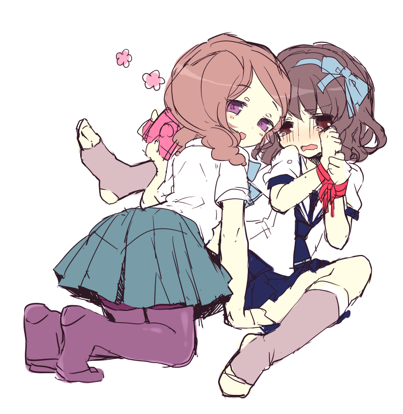 shindou takuto and yamana akane (inazuma eleven and 1 more) drawn by moriyama_shijimi
