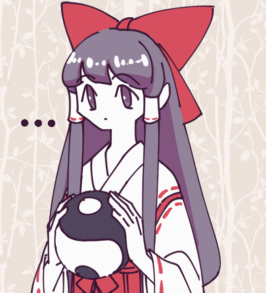 hakurei reimu (touhou) drawn by ruins_of_vina