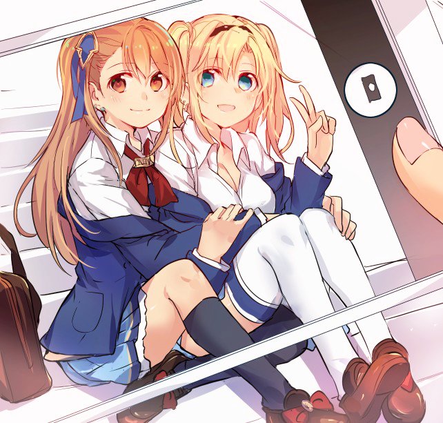 zeta and beatrix (granblue fantasy) drawn by mikan-uji