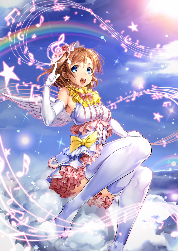kosaka honoka (love live! and 1 more) drawn by ajishio