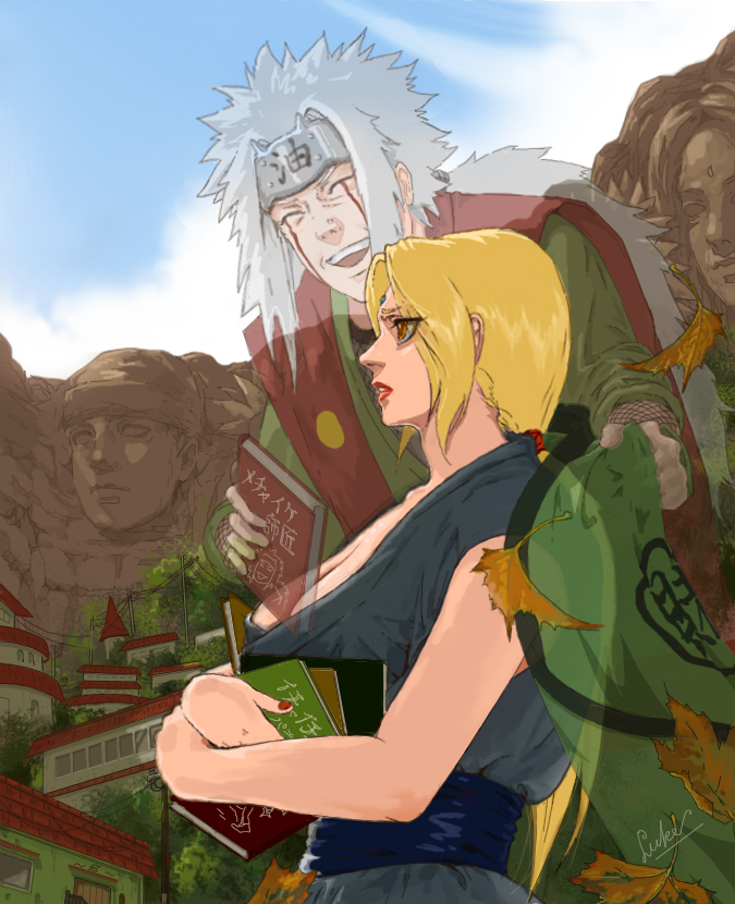 tsunade, namikaze minato, jiraiya, senju tobirama, senju hashirama, and 1 more (naruto and 1 more) drawn by luke_uehara