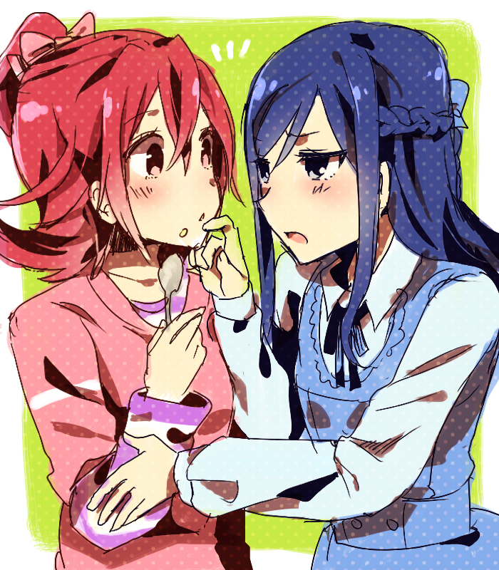 hishikawa rikka and aida mana (precure and 1 more) drawn by suurin_(ksyaro)