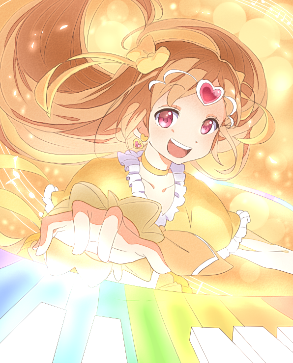 shirabe ako and cure muse (precure and 1 more) drawn by kana_(okitasougo222)