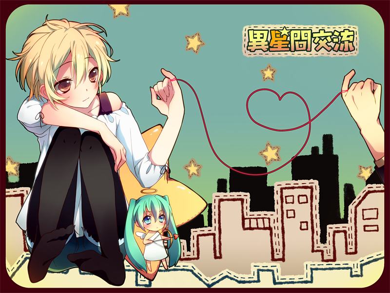 hatsune miku (original and 1 more) drawn by ponjiritsu