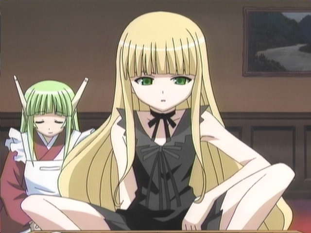 evangeline a.k. mcdowell and karakuri chachamaru (mahou sensei negima!)