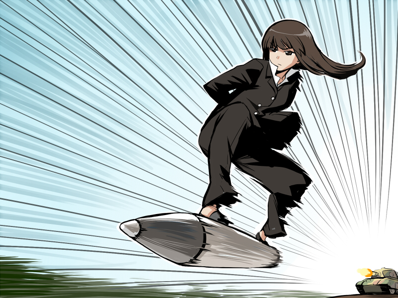 nishizumi shiho and tao pai pai (girls und panzer and 1 more) drawn by twinpoo