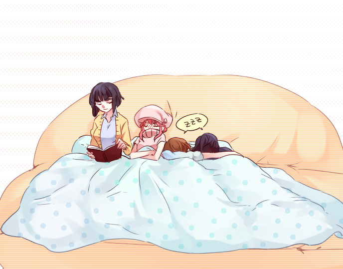 matoi ryuuko, kiryuuin satsuki, mankanshoku mako, and jakuzure nonon (kill la kill) drawn by chim