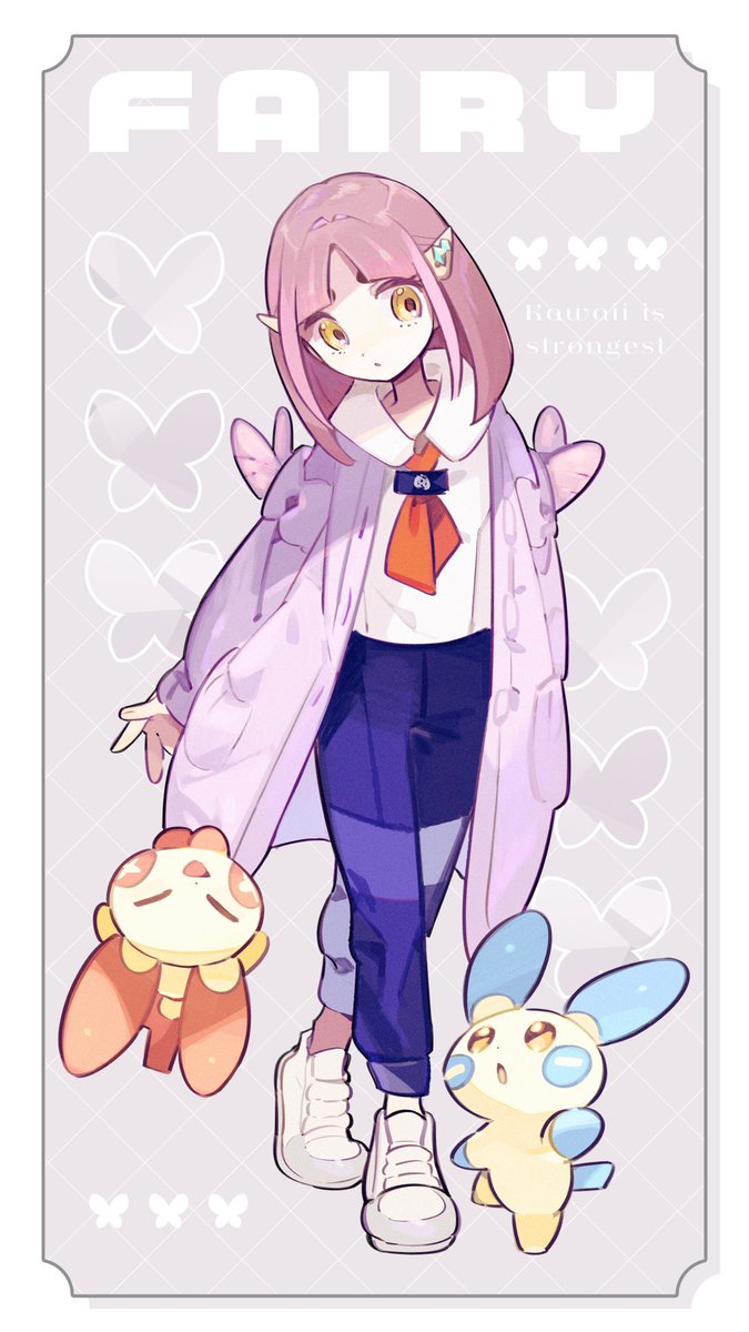 lacey, minun, and plusle (pokemon and 1 more) drawn by higuchi_megumi