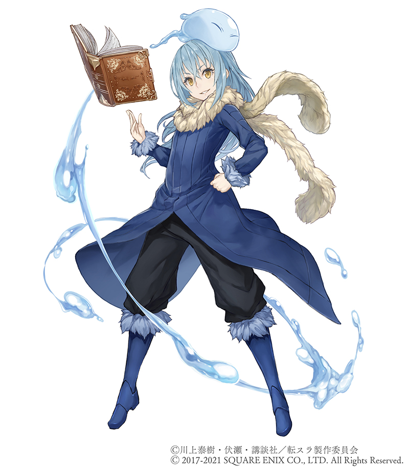 rimuru tempest (sinoalice and 2 more) drawn by ji_no