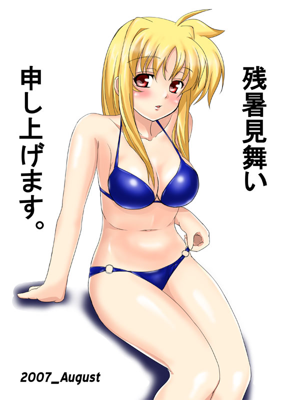 fate testarossa (lyrical nanoha and 1 more) drawn by nagii