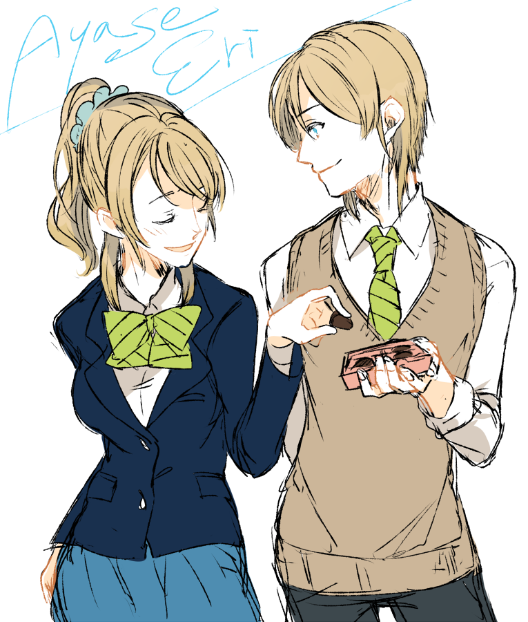 ayase eli (love live! and 1 more) drawn by sofy