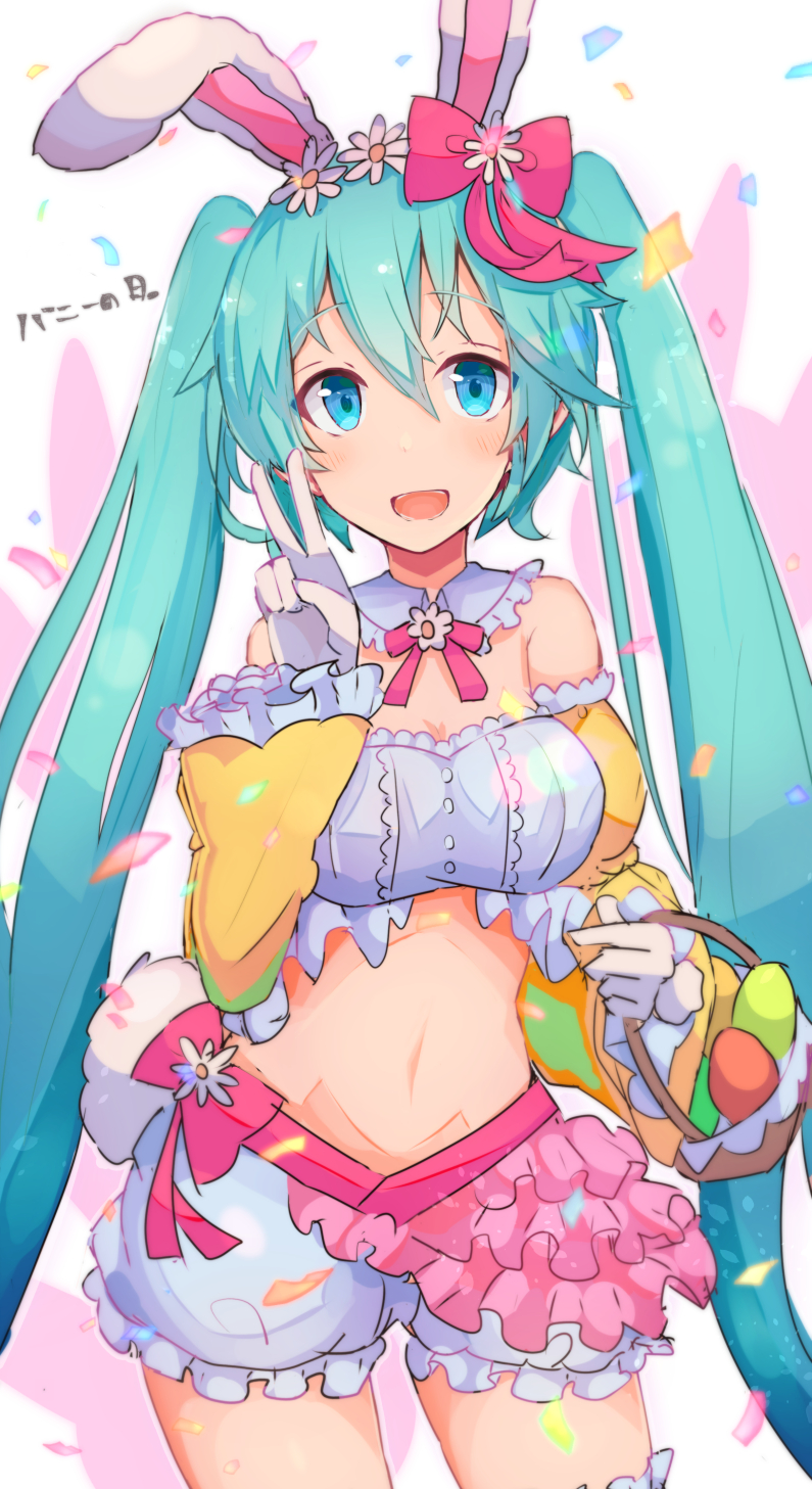 hatsune miku (vocaloid and 1 more) drawn by kujira_hebi
