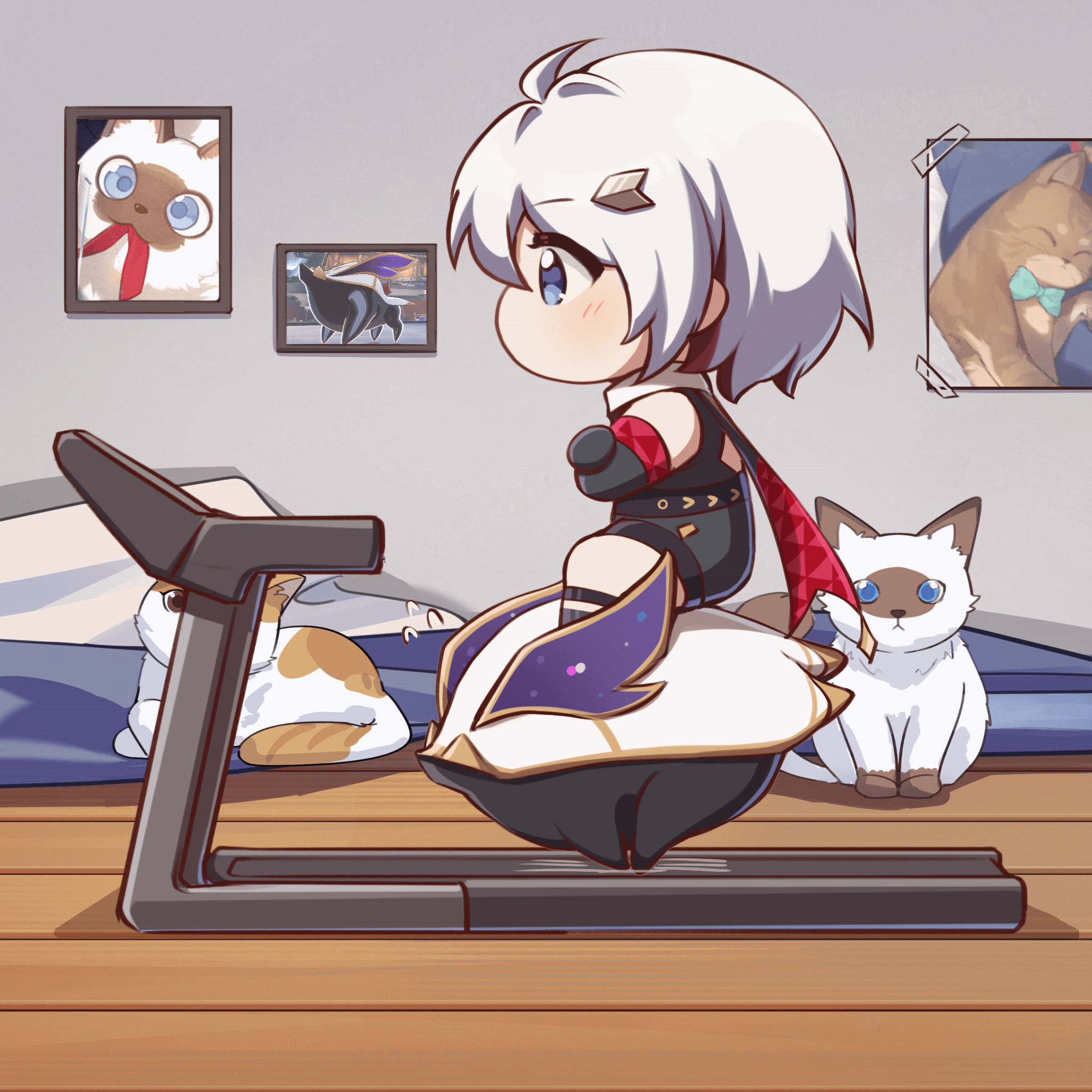 topaz, trotter, and numby (honkai and 1 more) drawn by xinzhizhu