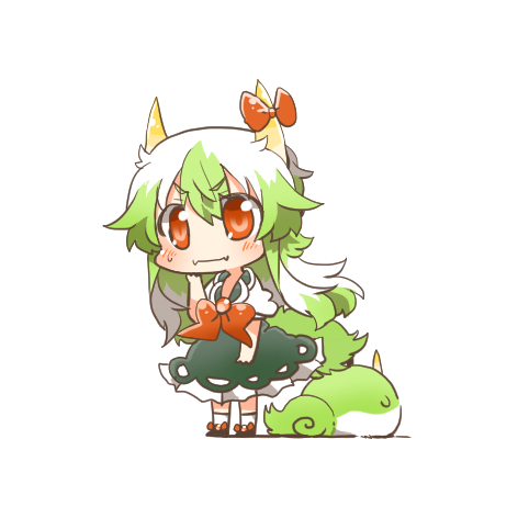 kamishirasawa keine and ex-keine (touhou) drawn by rebecca_(keinelove)