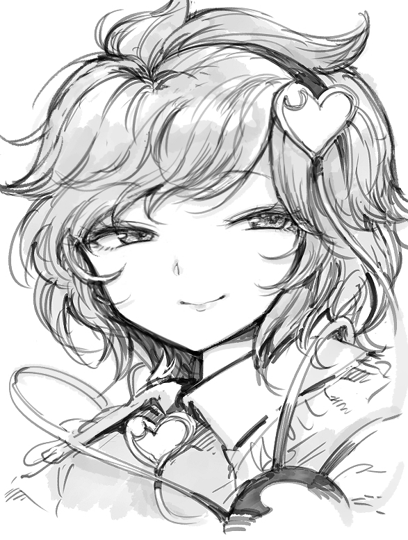 komeiji satori (touhou) drawn by harusame_(unmei_no_ikasumi)