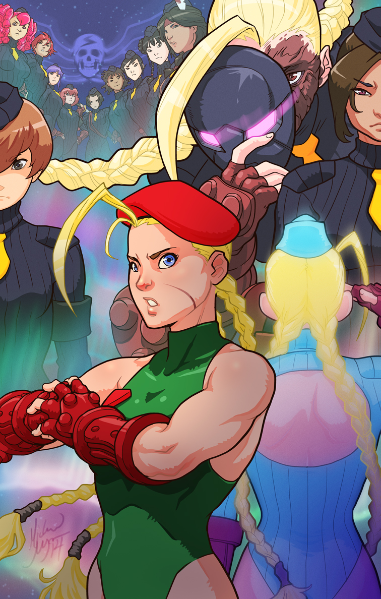 cammy white, juni, decapre, juli, enero, and 8 more (street fighter and 2 more) drawn by michael_mayne