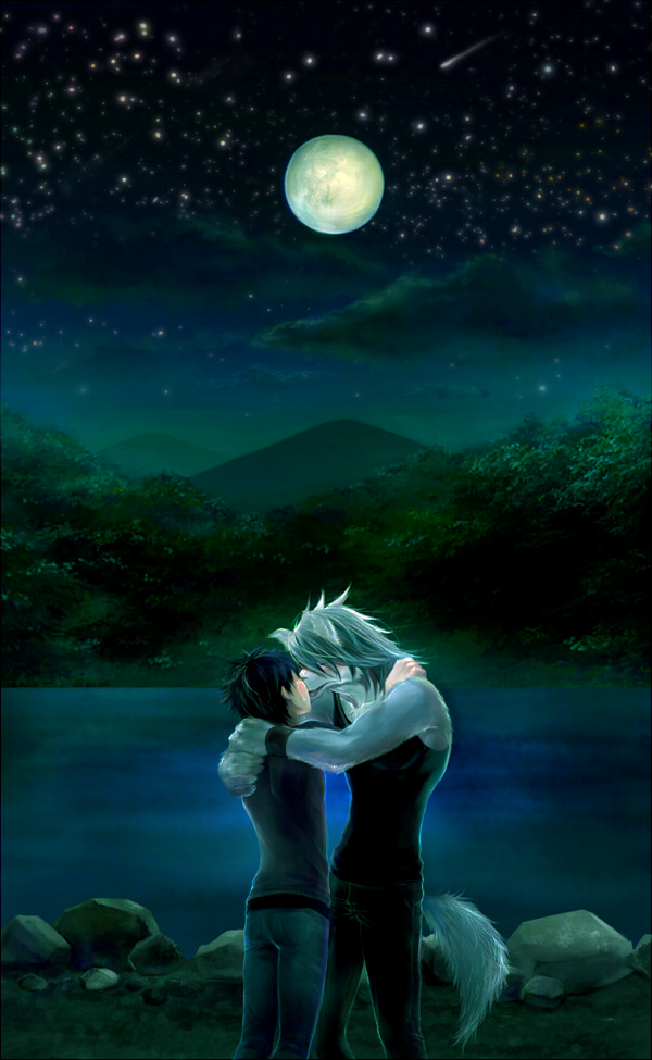 kouya aotsuki and hiroyuki nishimura (morenatsu) drawn by toraboru