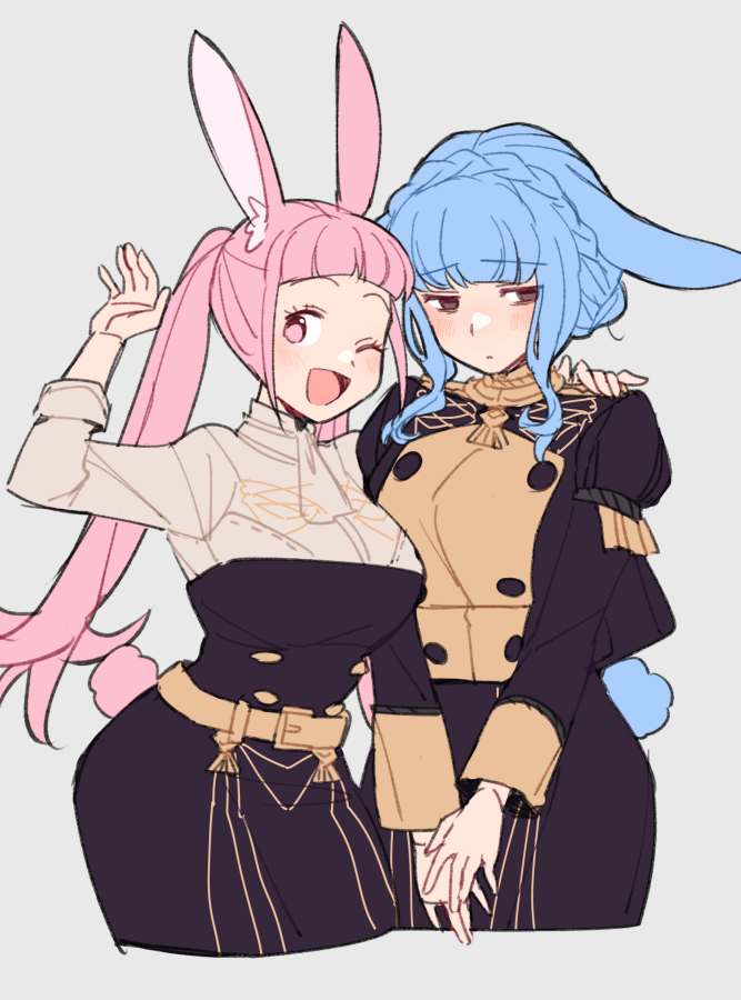 hilda valentine goneril and marianne von edmund (fire emblem and 1 more) drawn by do_m_kaeru