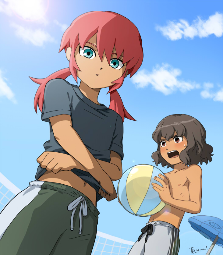 kirino ranmaru and shindou takuto (inazuma eleven and 1 more) drawn by mizuhara_aki