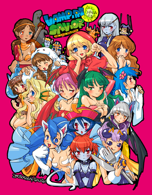 morrigan aensland, lilith, felicia, hsien-ko, b.b. hood, and 13 more (darkstalkers)