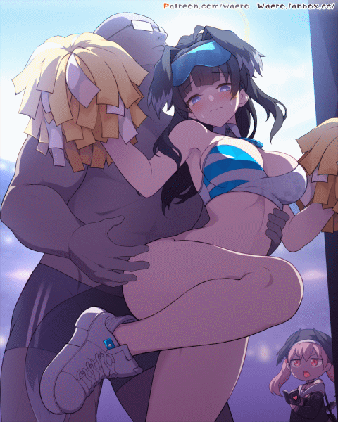 sensei, koharu, and hibiki (blue archive) drawn by waero