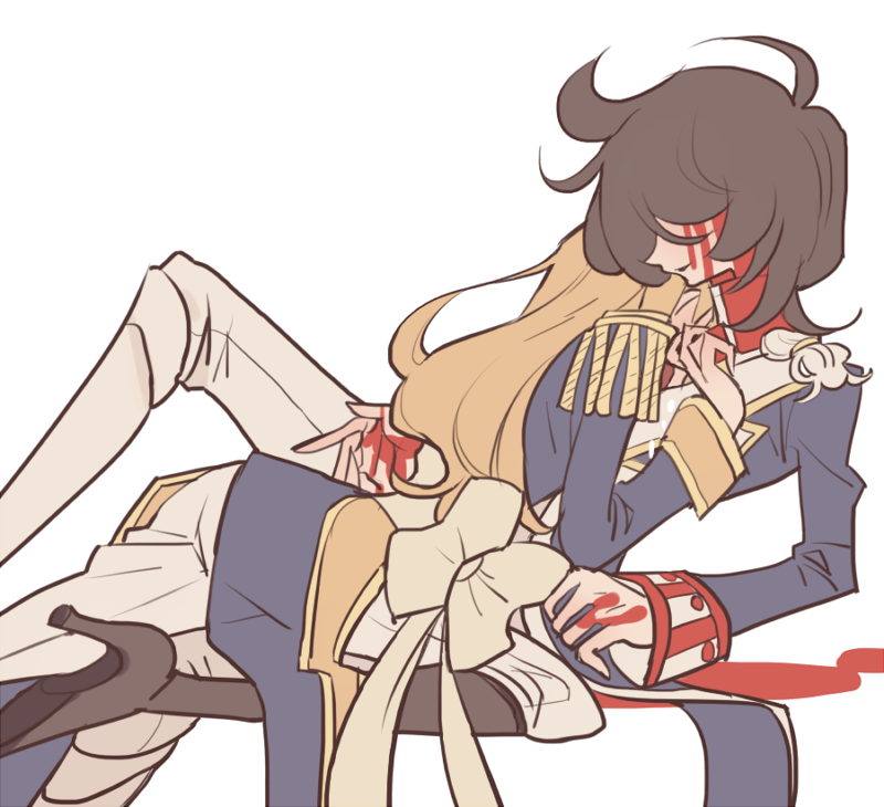oscar francois de jarjayes and andre grandier (versailles no bara) drawn by meremero