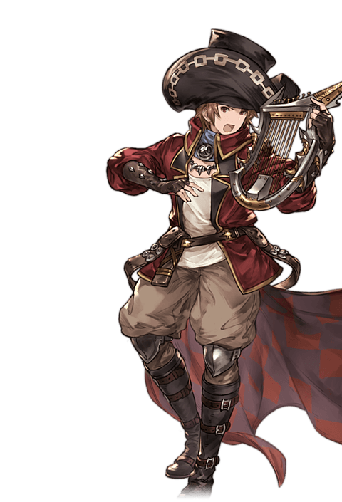 gran and bard (granblue fantasy) drawn by minaba_hideo