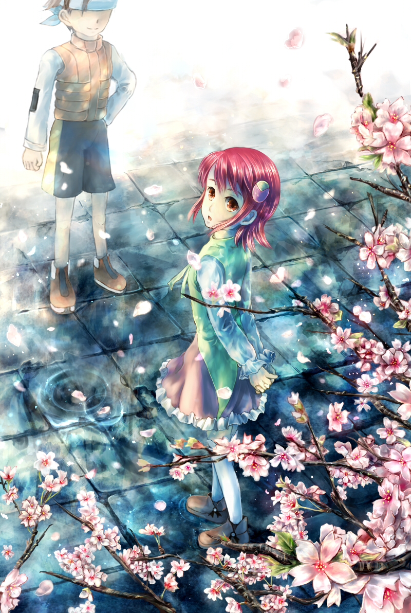 lan hikari and mayl sakurai (mega man and 1 more) drawn by elfee