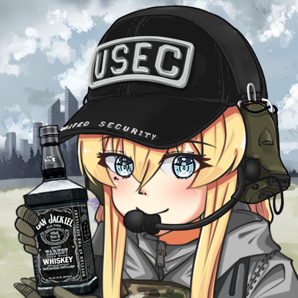whiskey project (indie virtual youtuber and 1 more) drawn by jizi