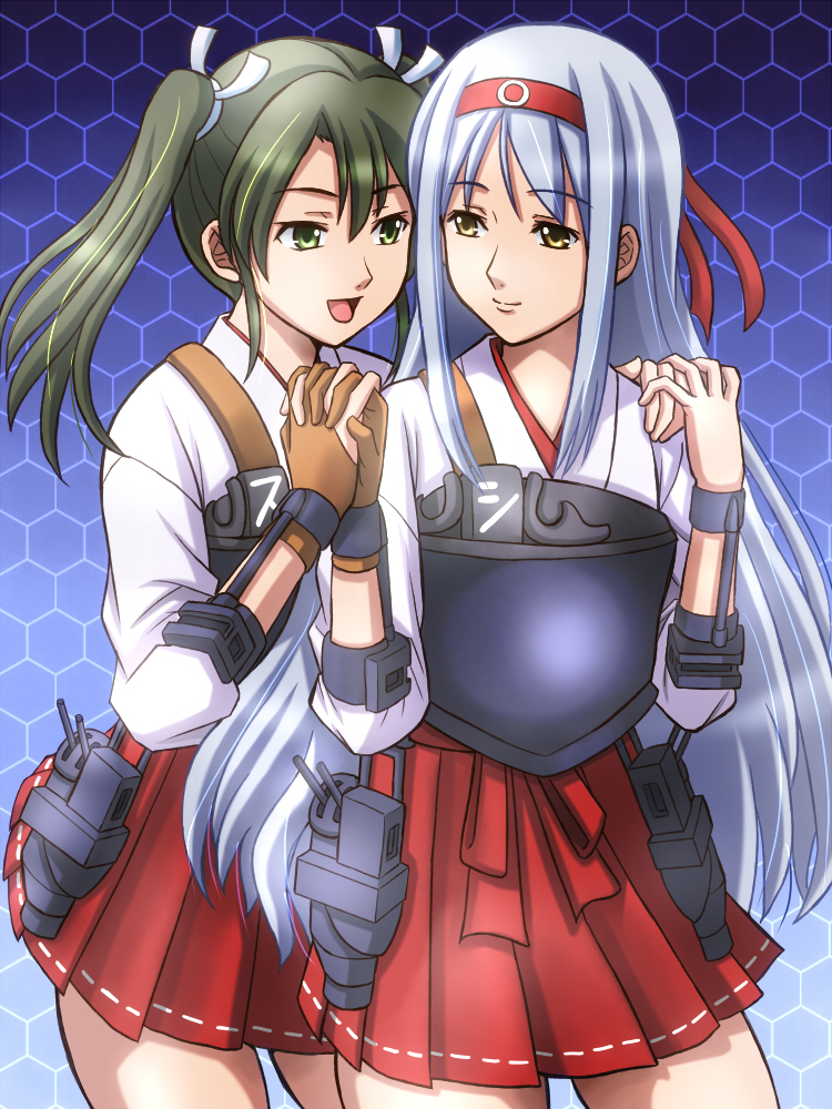 zuikaku and shoukaku (kantai collection) drawn by fujii_satoshi