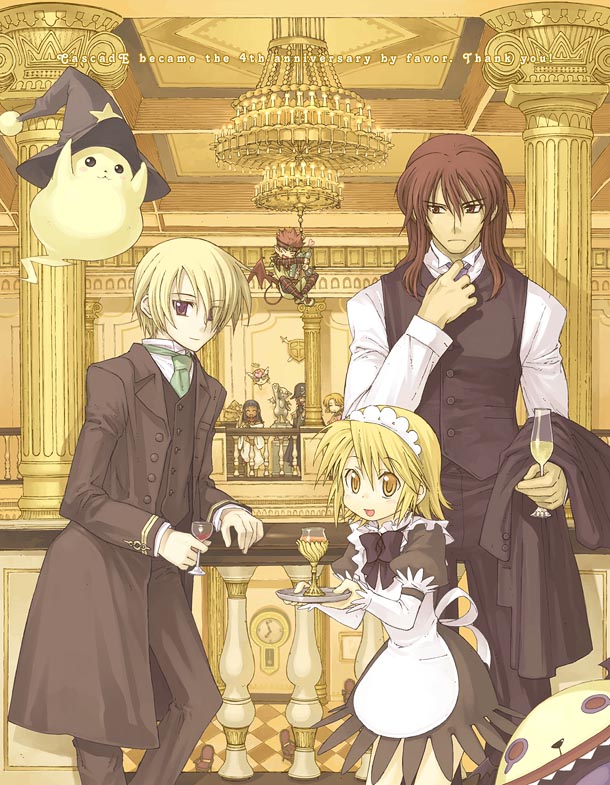 minis, lu afrarn, bulrell, luvaid, ioth, and 2 more (summon night and 1 more) drawn by watanuki_nao