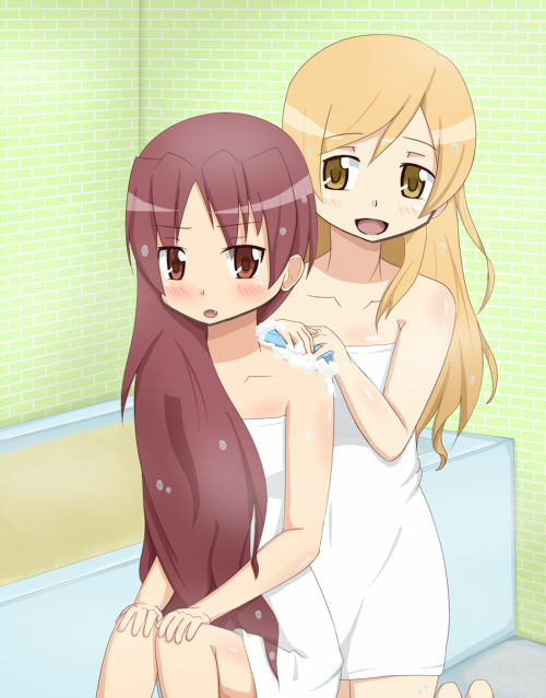 sakura kyoko and tomoe mami (mahou shoujo madoka magica) drawn by dars_(recolors)