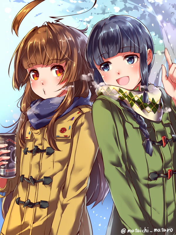 kitakami and kuma (kantai collection) drawn by mataichi_mataro