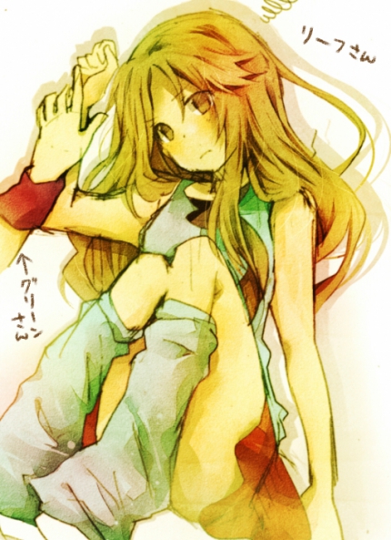 leaf (pokemon and 1 more) drawn by ro_po