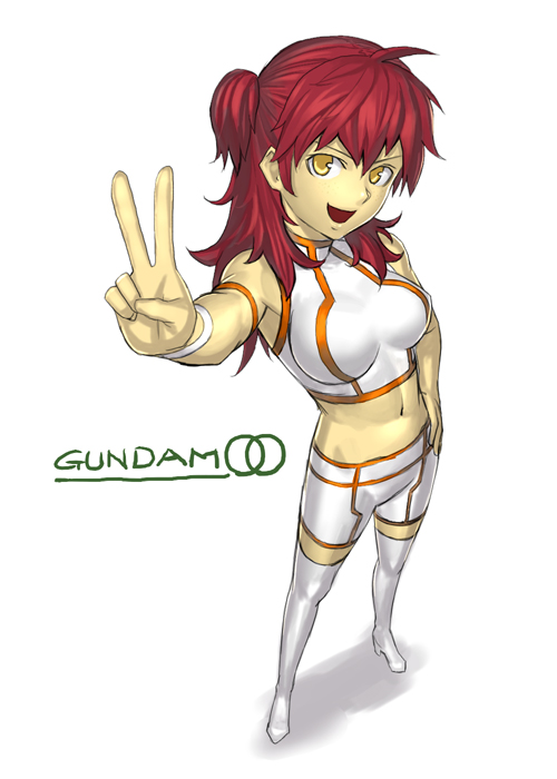 nena trinity (gundam and 1 more) drawn by k+