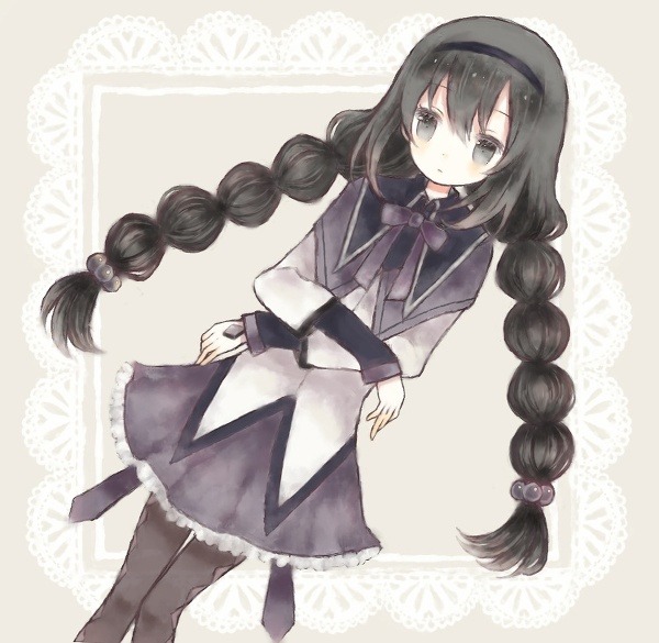 akemi homura (mahou shoujo madoka magica) drawn by rinlen02