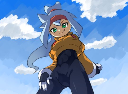 ashe (mega man and 2 more) drawn by sakuraba_(cerisier_x)