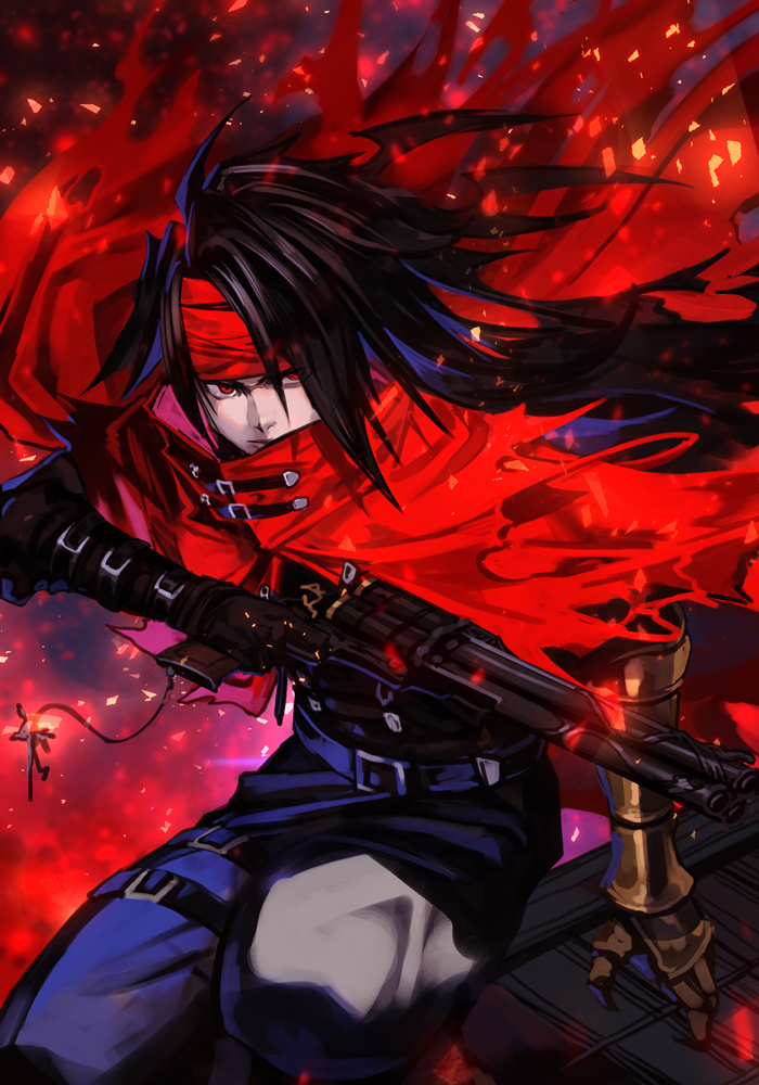 vincent valentine (final fantasy and 1 more) drawn by hungry_clicker