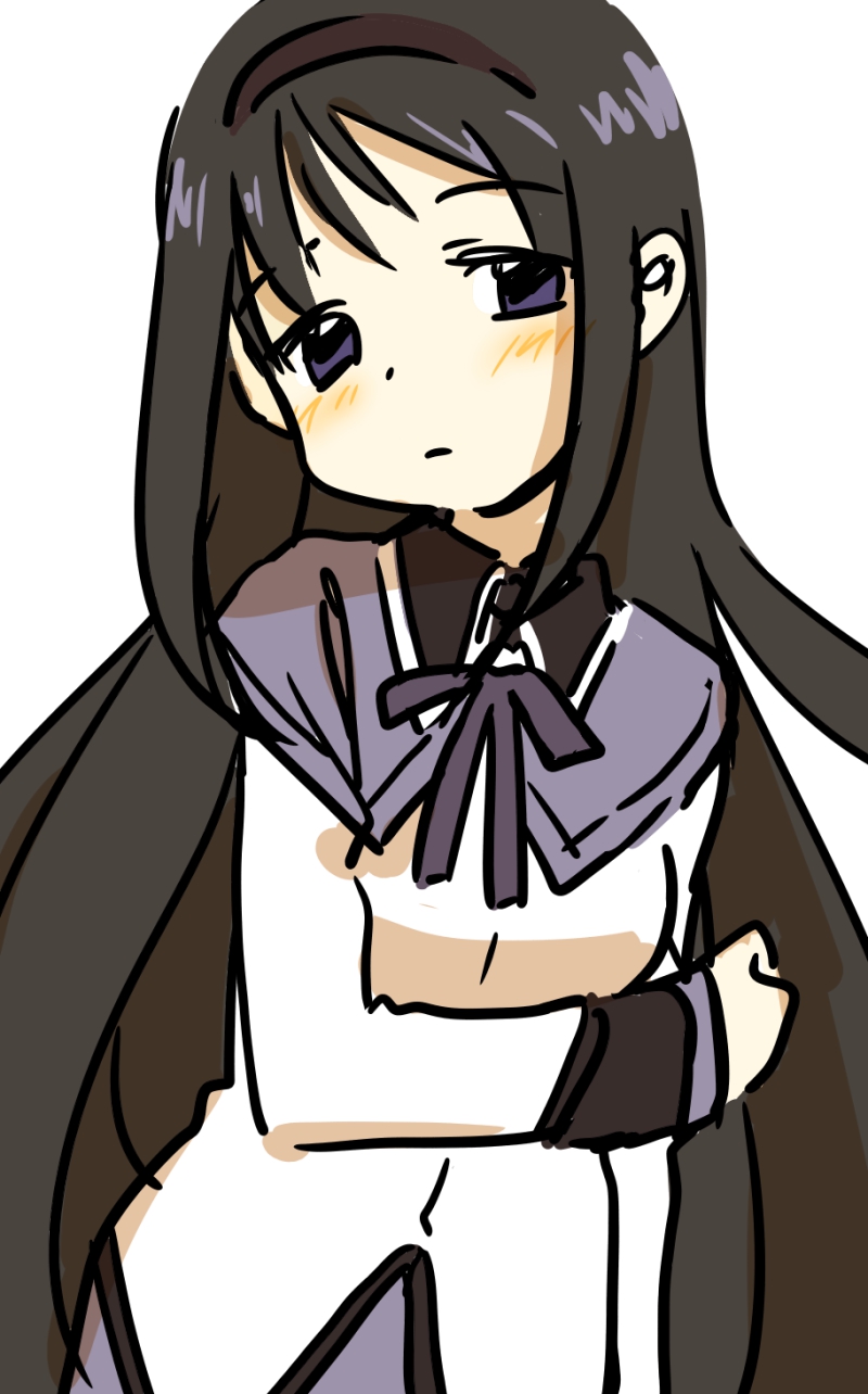 akemi homura (mahou shoujo madoka magica) drawn by mebachi