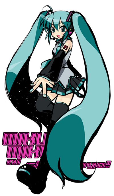 hatsune miku (vocaloid and 1 more) drawn by asai_ichiko