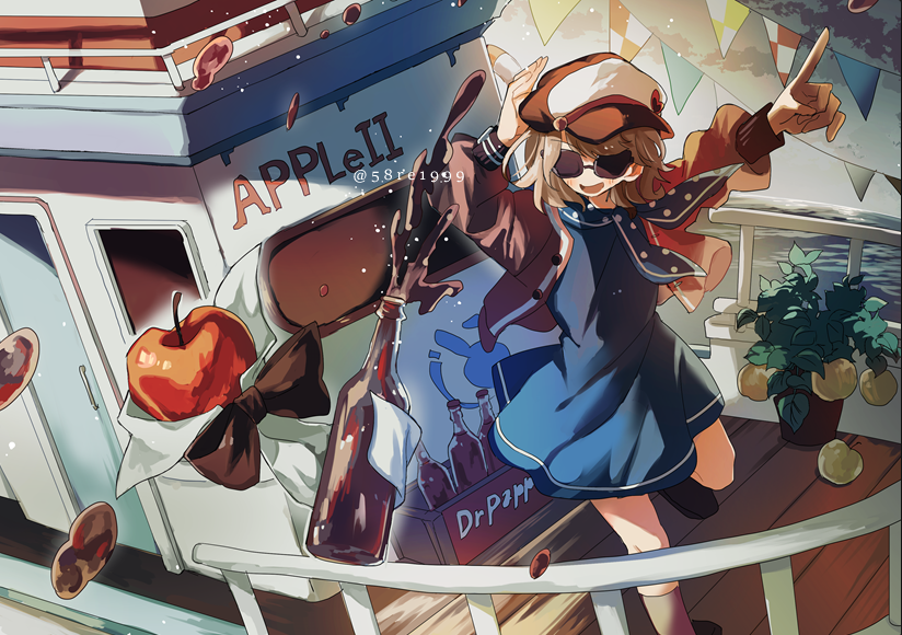 regulus and apple (reverse:1999) drawn by kobayashi_keyaki